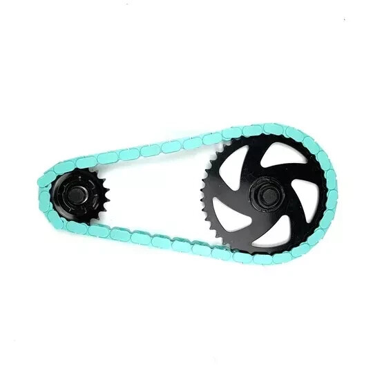 INSANE CHAINS BICYCLE CHAIN COVER – SNAP ON – BMX – WHEELIE BIKE -SE – TEAL
