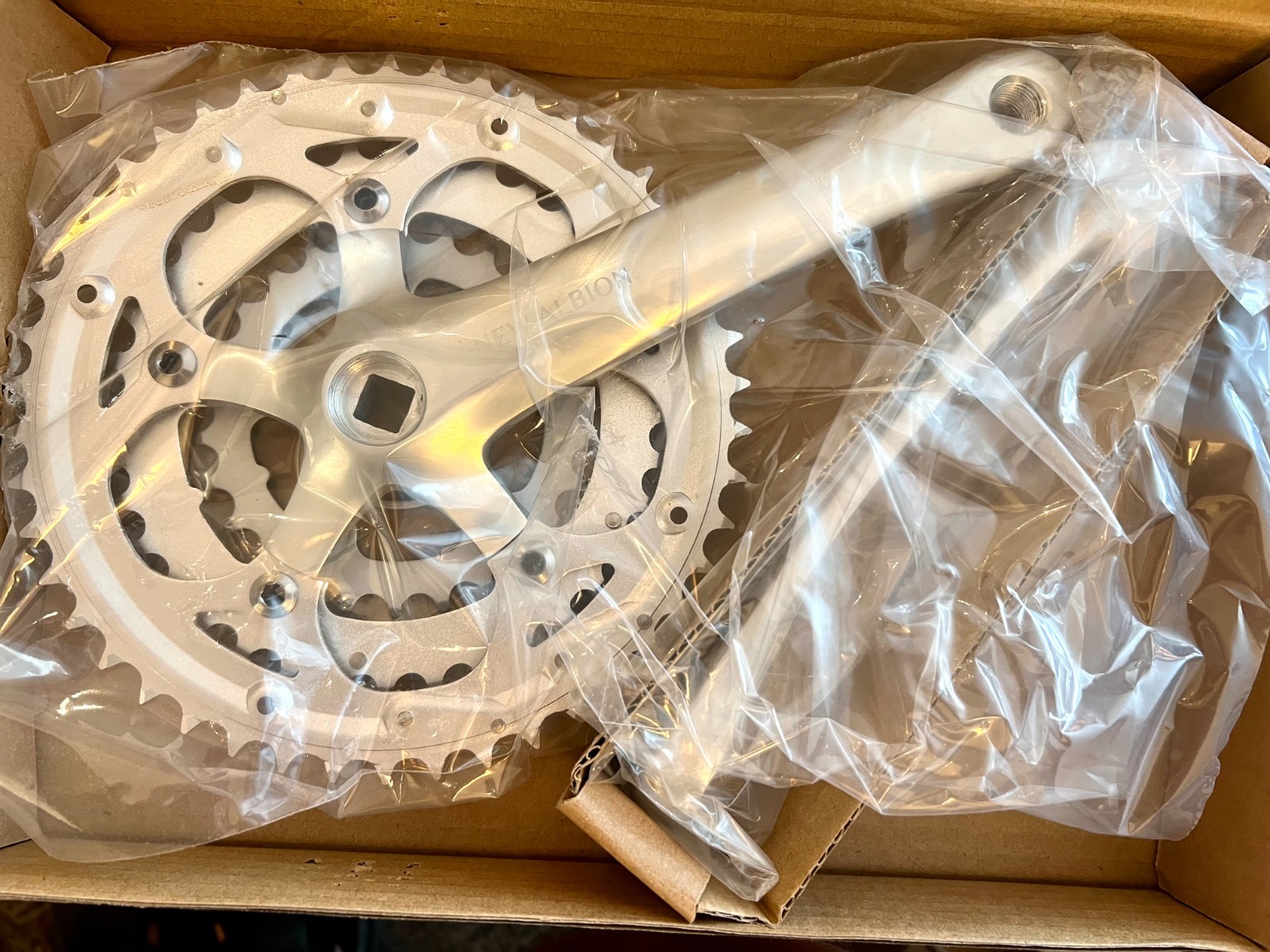 New Albion Cycles XDT Triple Crankset– 175mm 26/36/46T – 74/110 BCD Silver NEW