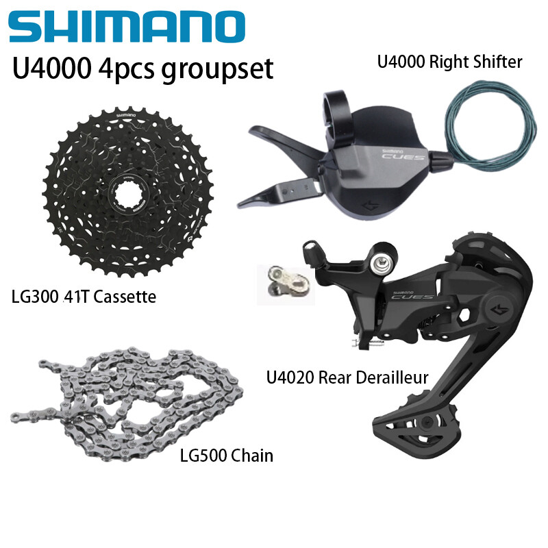 Shimano CUES U4000 4PCS 9 speed Groupset 36/41/46T Trail MTB