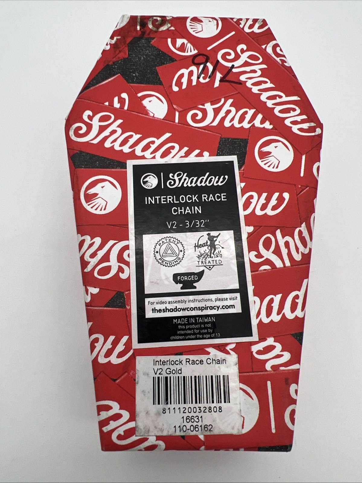 The Shadow Conspiracy Interlock V2 Gold Race chain 1/2×3/32