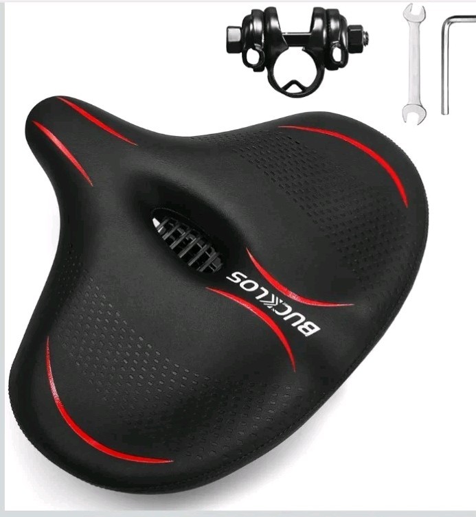 BUCKLOS Wide Bike Seat Men Women Ebike Seats Extra Large Comfortable *Note*