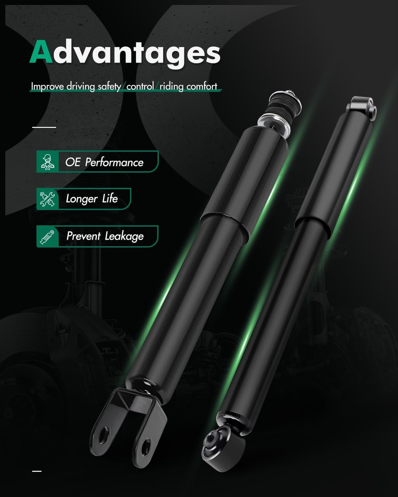 Shocks,SCITOO Front Rear Gas Struts Shock Absorbers Accessories Fit for 2000 …