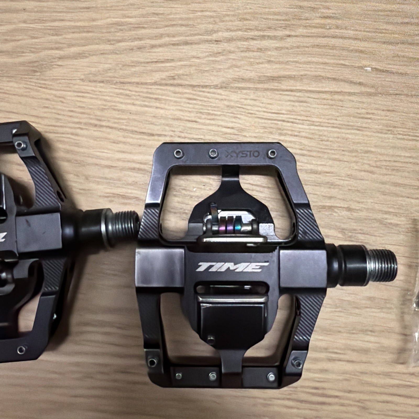 TIME Xysto A1 Aluminum Pedals with Steel Spindle, Dual-Sided Clipless,