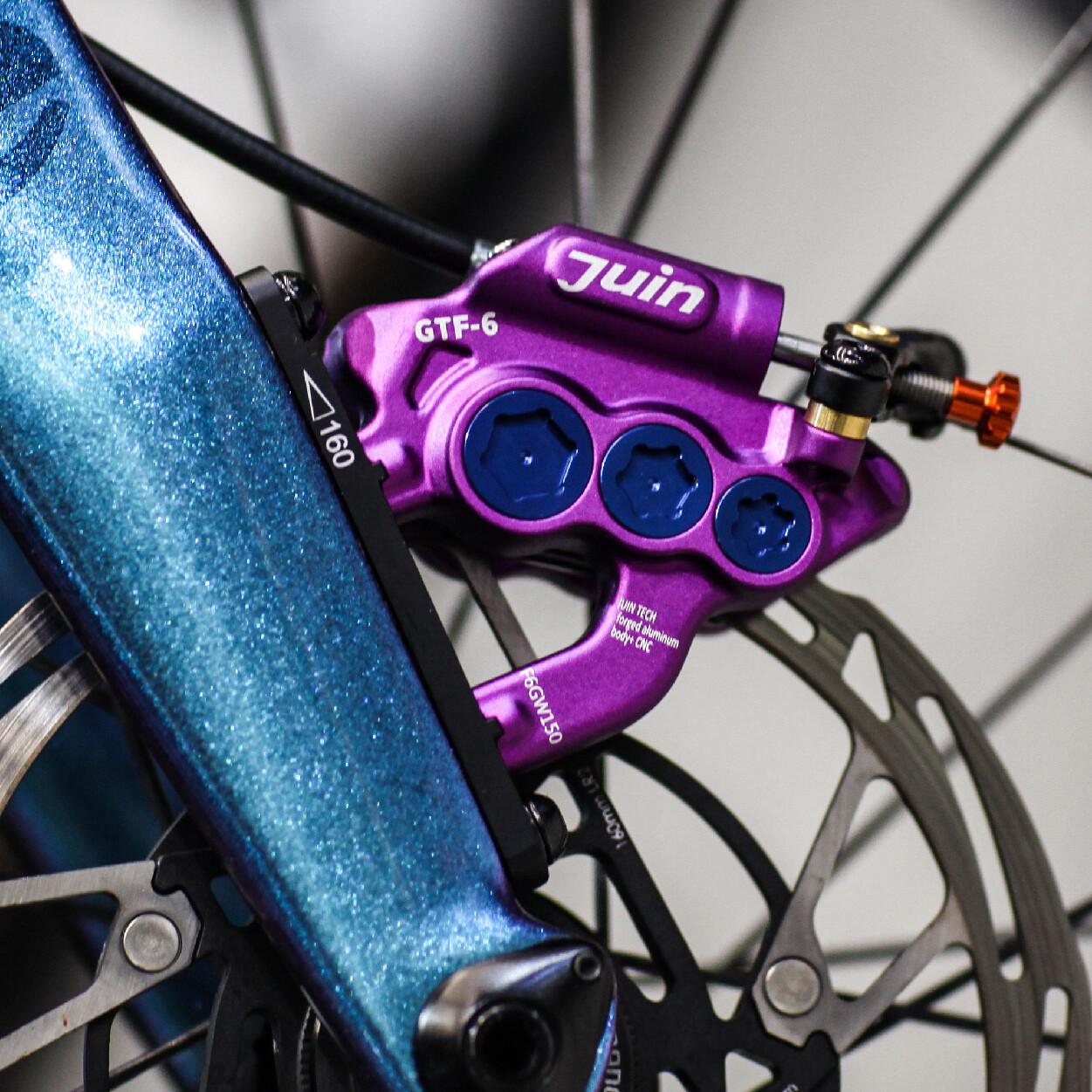 Juin Tech GTF6 Cyclocross Gravel Bike 6-Piston Hydraulic Brake Caliper Set