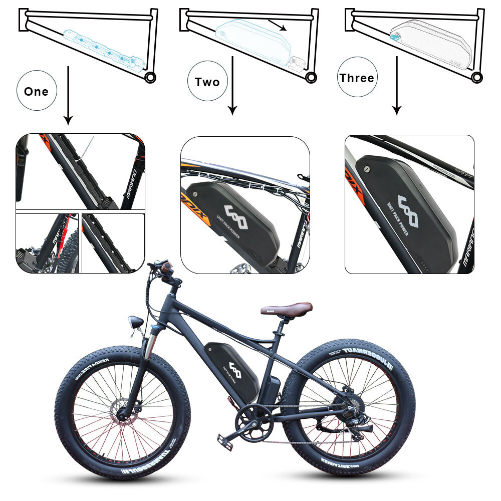 36V 48V 52V e-bike battery bicycle battery pedelec electric bike lithium battery DIY