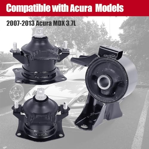 Engine Motor Mount Set 3PCS Compatible with 2007-2009 2007-2013 Acura MDX 3.7L