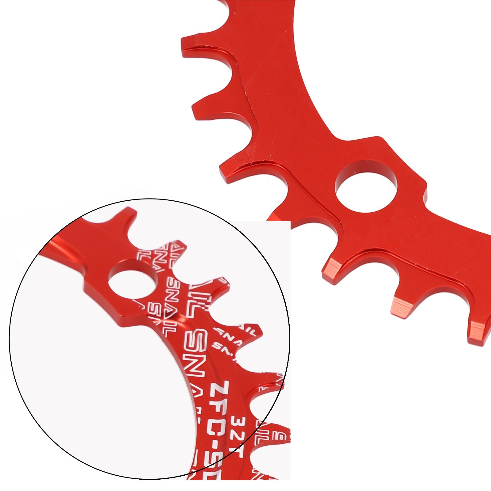 SNAIL Bearing Narrow Wide 1pc Bicycle Chainwheel Round Oval Disc Bike Cycling