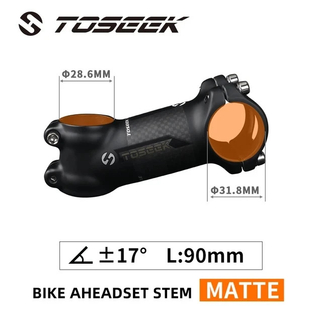 Bicycle Stem 28.6 – 31.8mm Bike Handlebar Stem 6 Degree or 17 Degree 60-120mm