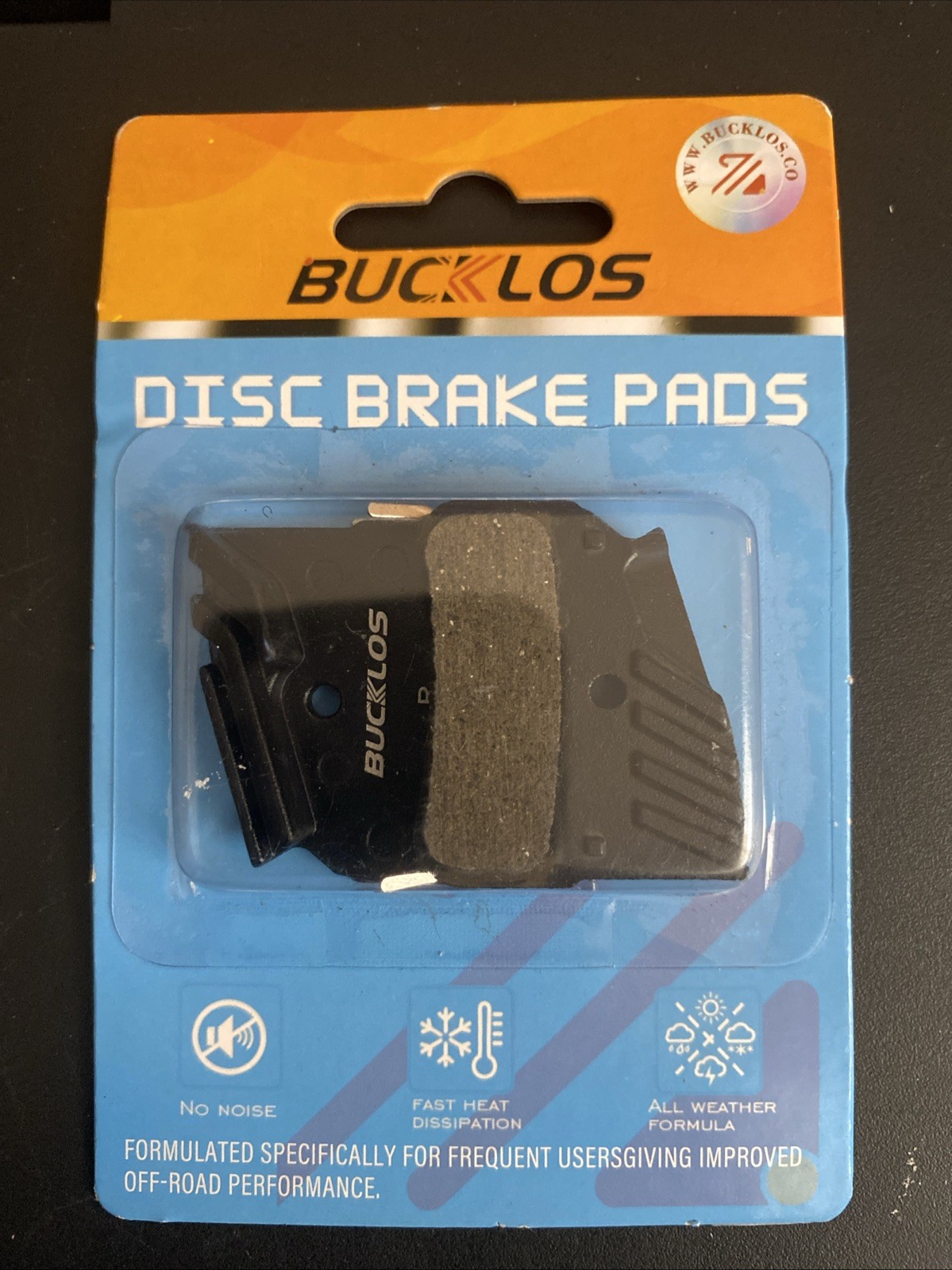 BUCKLOS BL-05S Ceramic Disc Brake Pads w/Cooling Fins fit Shimano M9120 Brakes