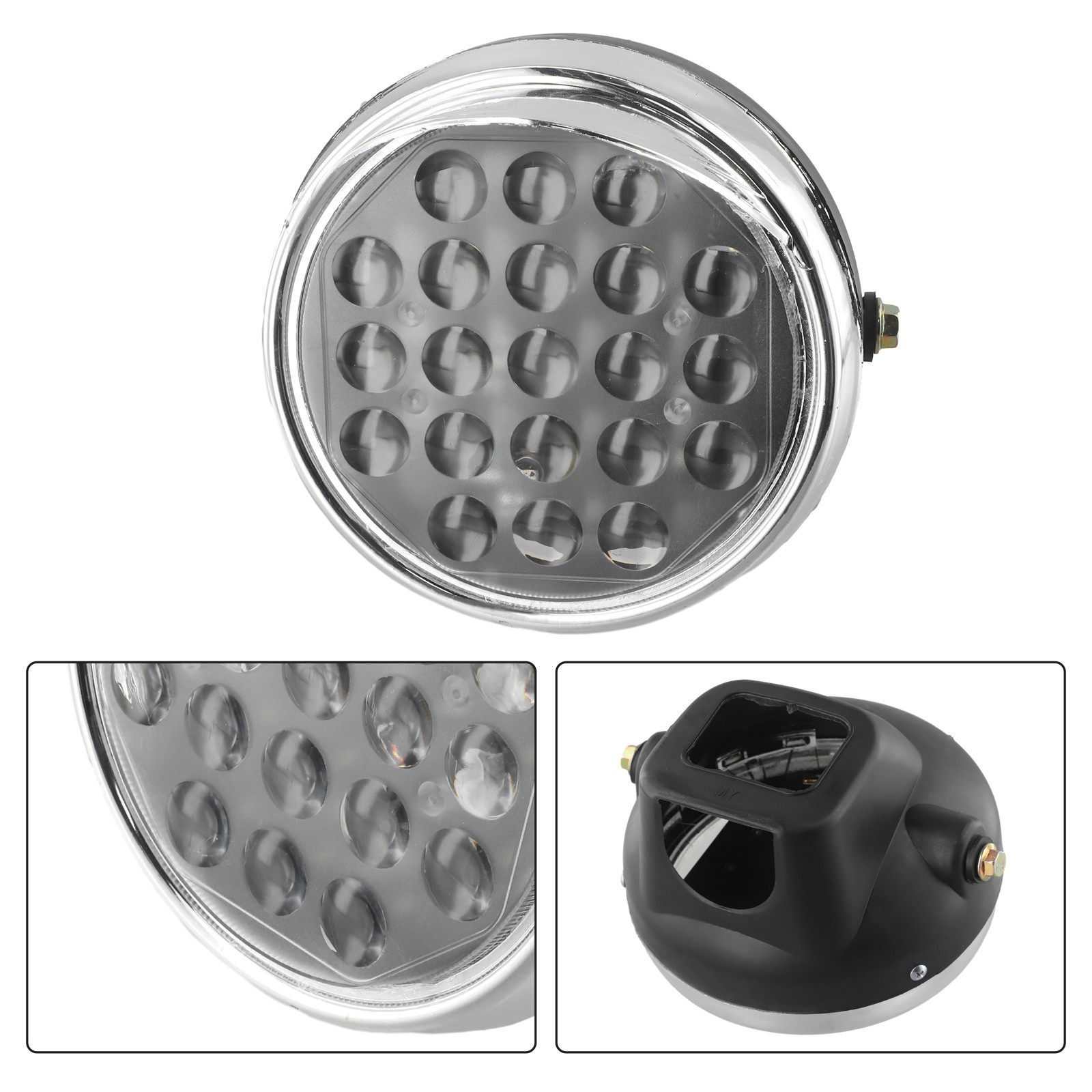 Modern and Sleek Design 12v80V 81216 Beads Tricycle Motorcycle LED Headlight
