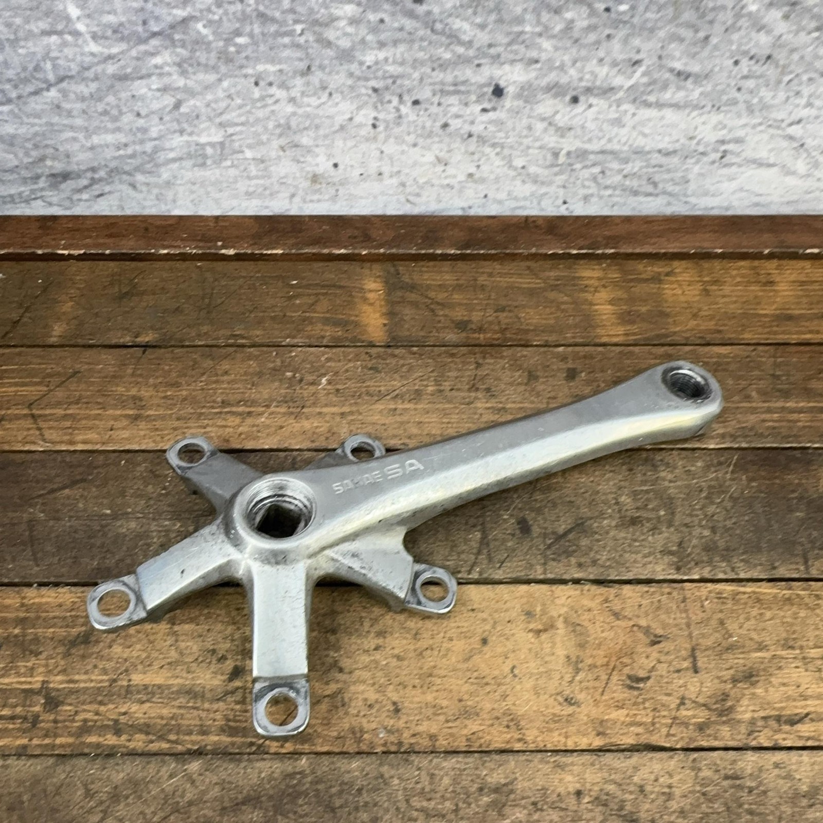 Vintage Sakae SA Crank Arm RIGHT 170mm 110 BCD Square Taper Silver Double