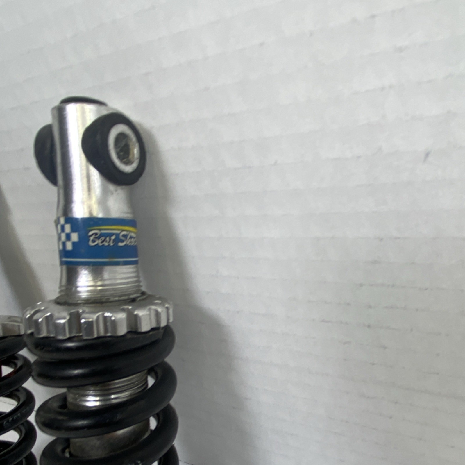 Best Shock B5-800A Rear Coil Shocks Set of 2, 5.5in Black Silver Steel Aluminum