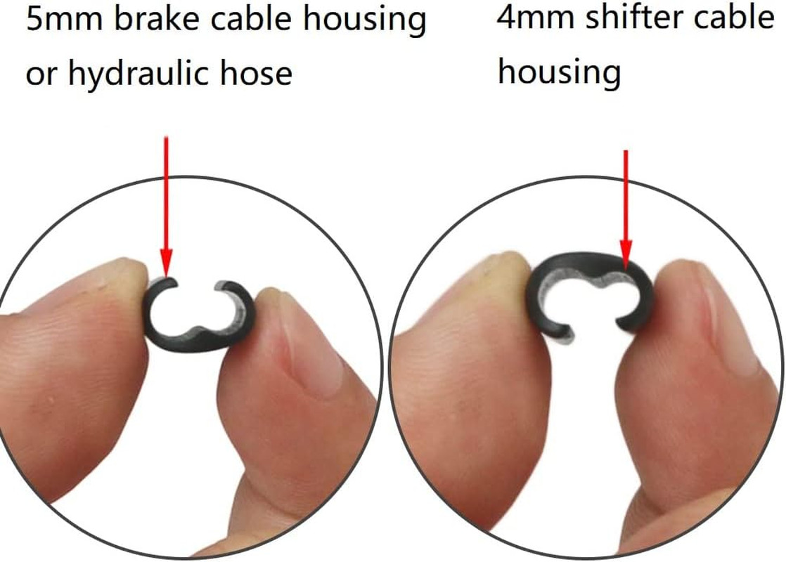 Bike Brake Shifter Cable Housing Guide Clips, Clipping 4Mm and 5Mm Cable Housing
