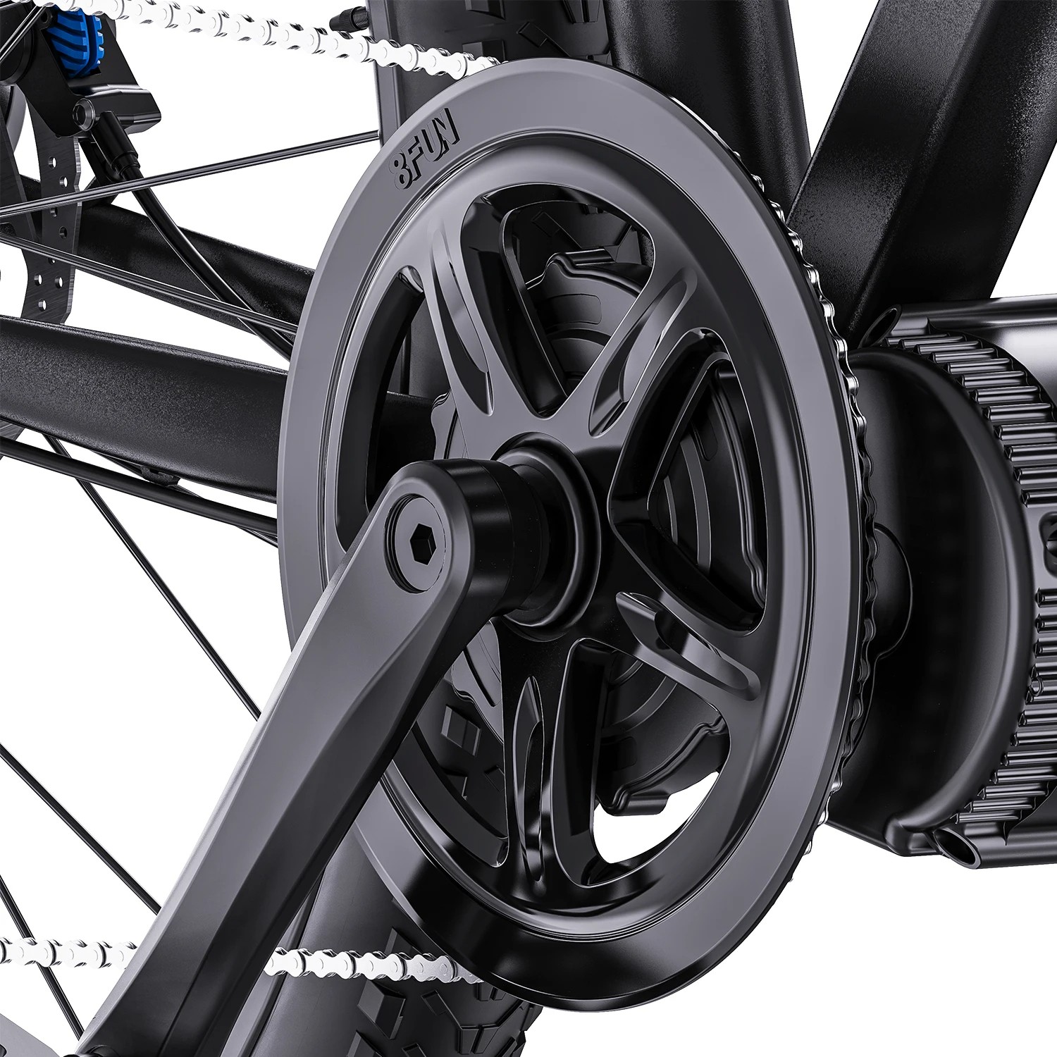 48V750W68-73mm BAFANG BBS02B Electric Bicycle Conversion Kits Mid Drive Motor US