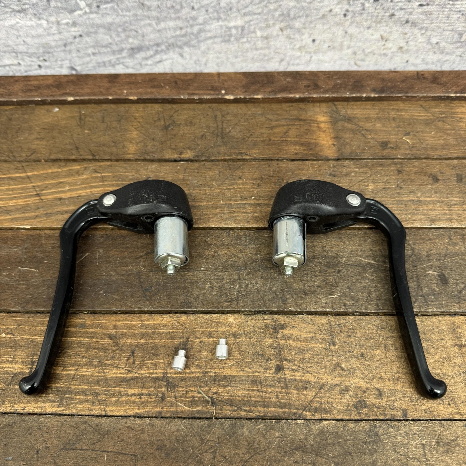 Vintage Dia-Compe Bar-End Brake Levers Pair Black 4-Finger Drop Bar Road Bike