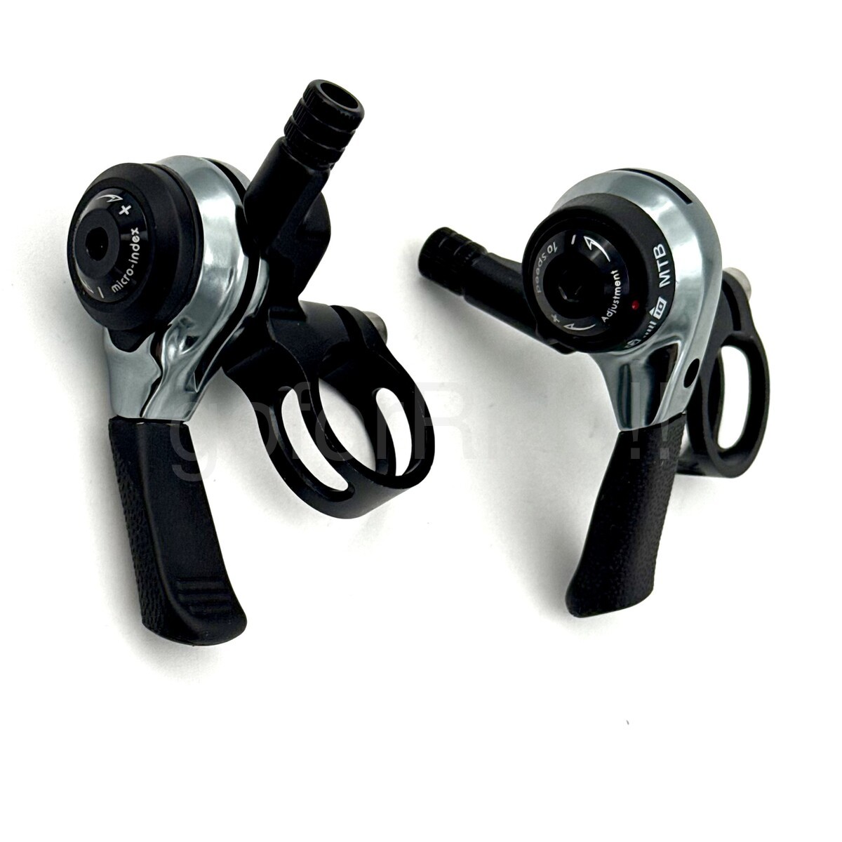 Microshift 2/3×10 Speed MTB Thumb Shifter Pair Left+Right, 22.2mm bar clamp