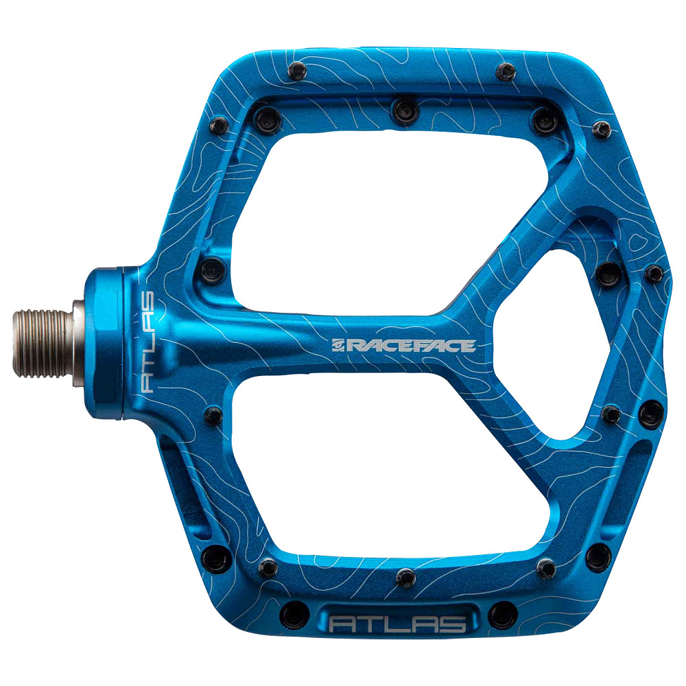 Race Face Atlas Mountain Bike Pedals. Blue. NEW 2022 VERSION! Lifetime warranty!