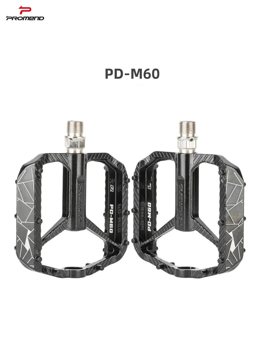PROMEND MTB Bike Pedals Triple-Bearing Aluminum Alloy Anti-Slip Pedals