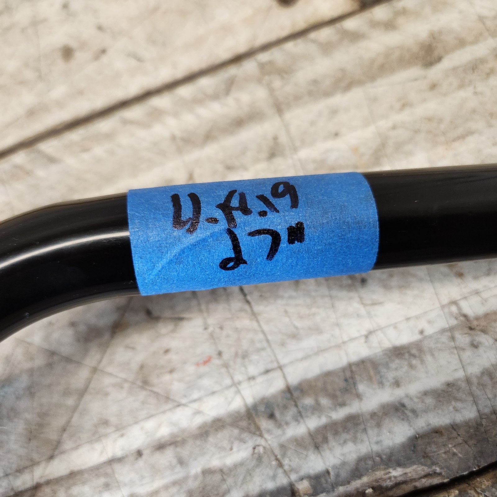 R4 Racing Black Bmx Handlebars Bars 27″x8″ Black 22.2mm Clamp- Mid School Style