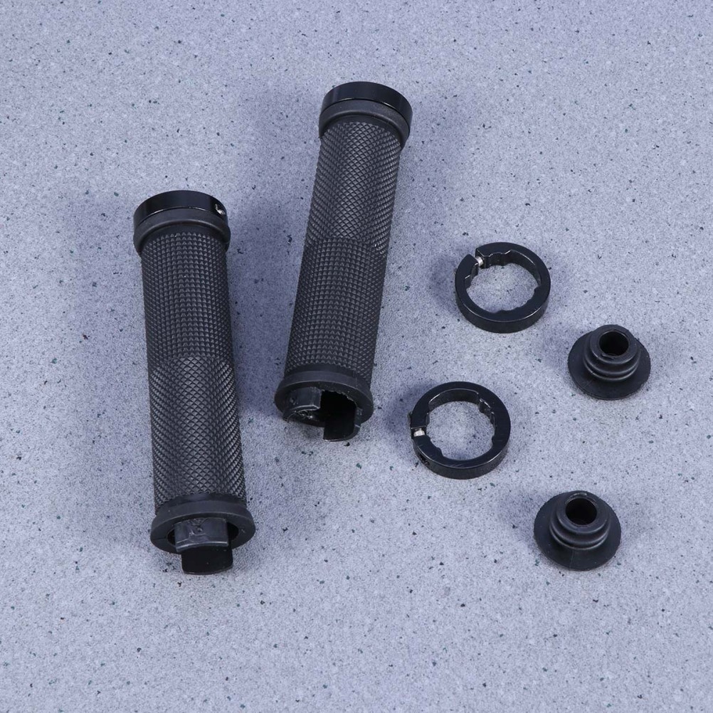 Bike Handle Sleeve Set Durable Aluminum Alloy Antiskid Pair Black