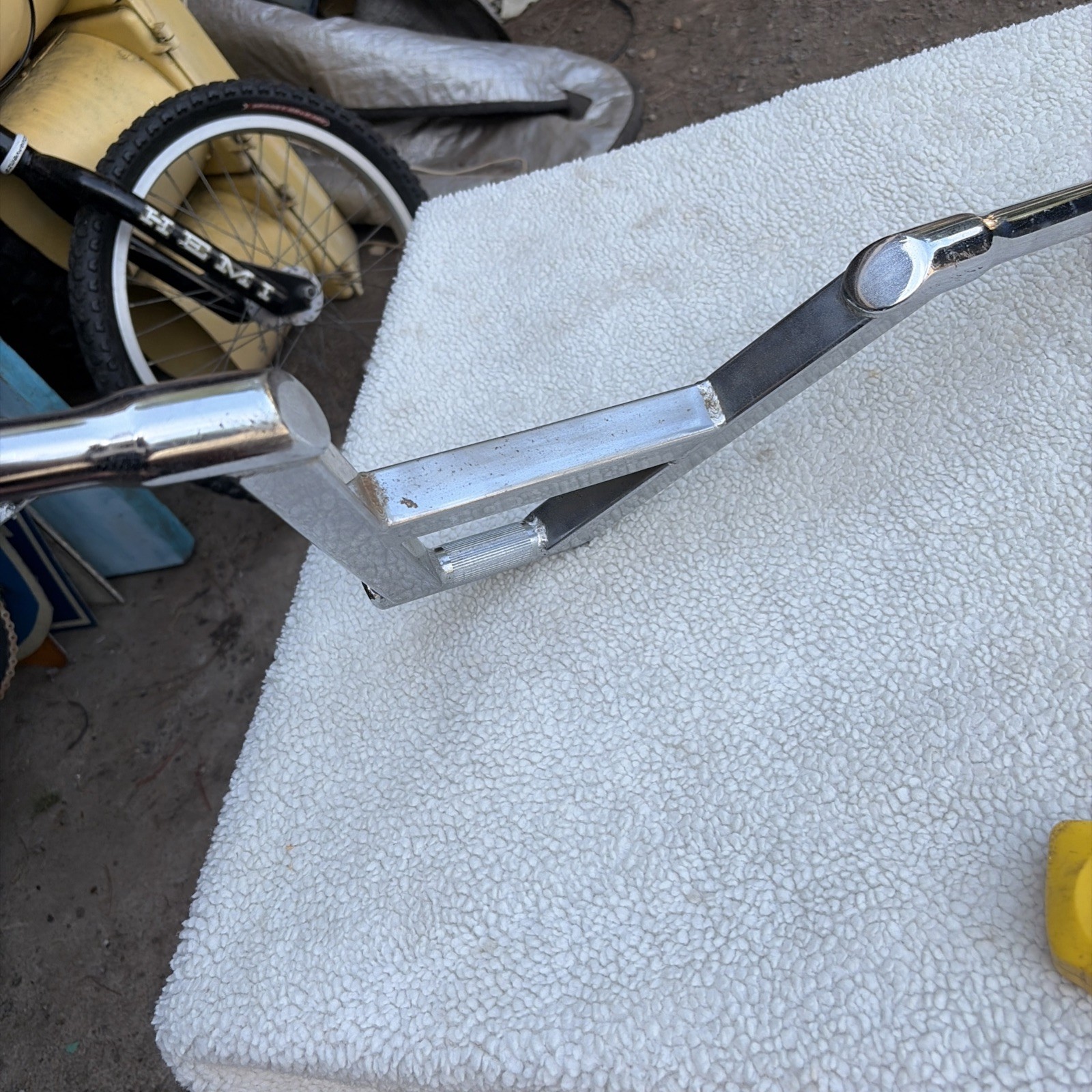 Mid School Bmx Handlebars Hawk Style Square Tube