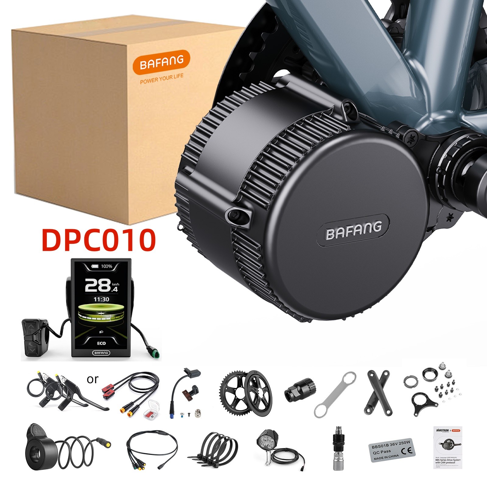 48V750W BAFANG BBS02B Mid Drive 68mm Motor Kits Ebike Conversion Kit 17.5 20Ah