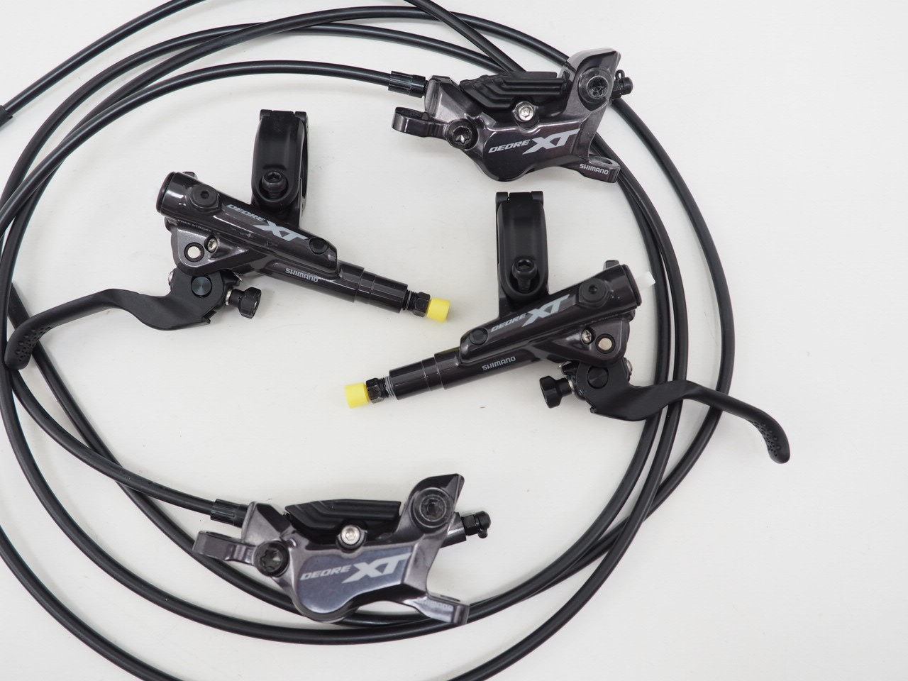 New! Shimano XT BL-M8100 BR-M8120 Mountain Bike Disc Brake Set Front & Rear