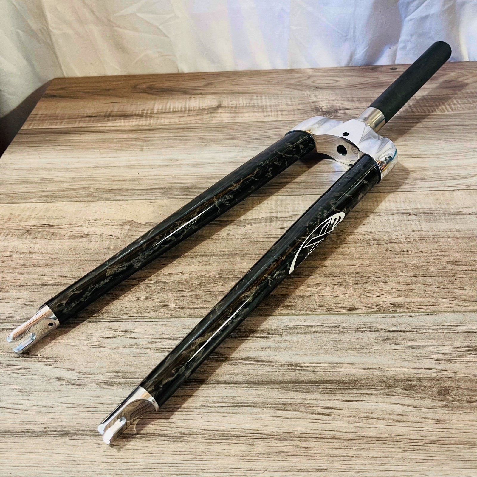 Wound Up X2 700C Carbon Tandem Fork 1 1/8 Threadless 210 Steerer Wide Crown