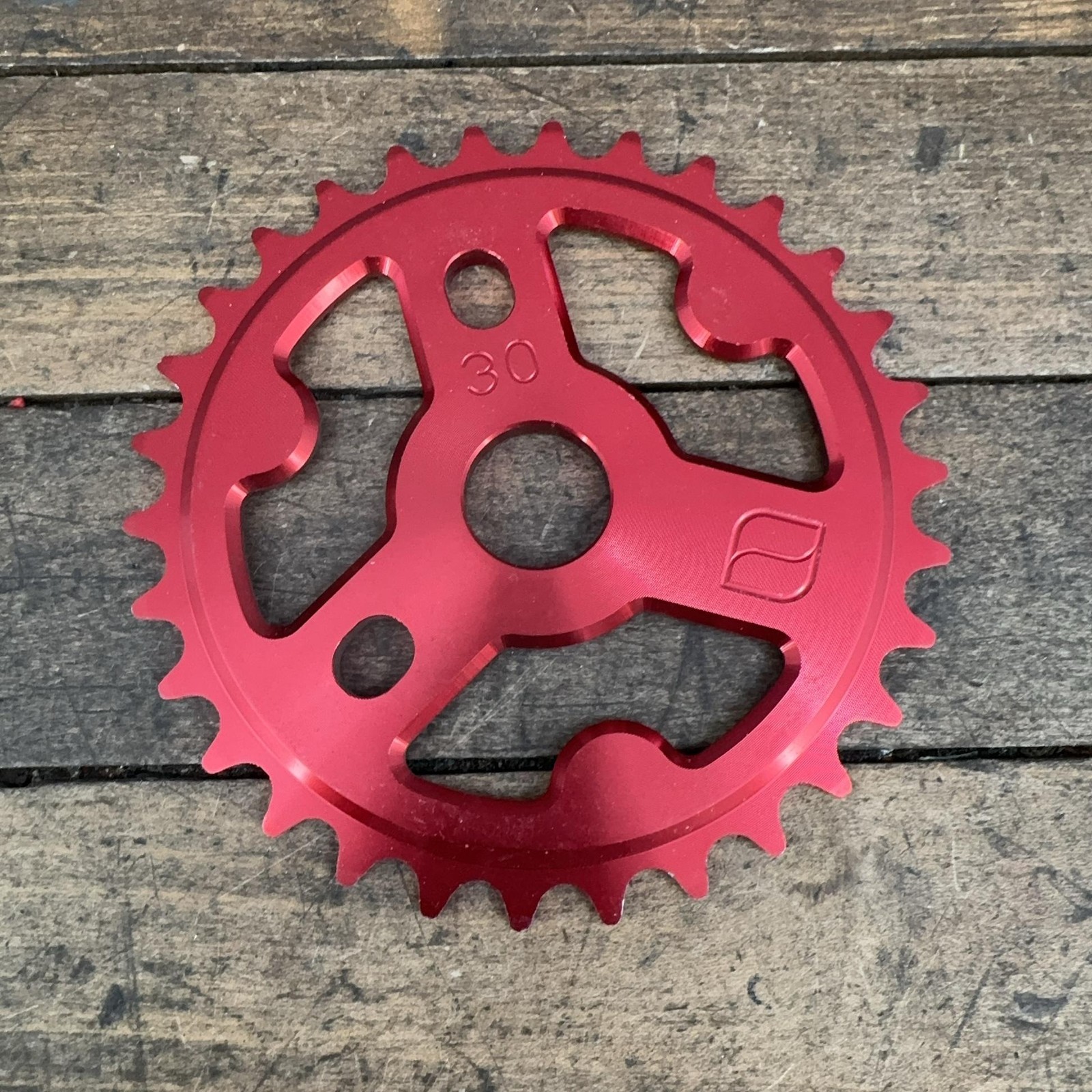 Snafu 30T BMX Sprocket Red Aluminum Chainring Freestyle BMX Bike 30 Tooth NOS
