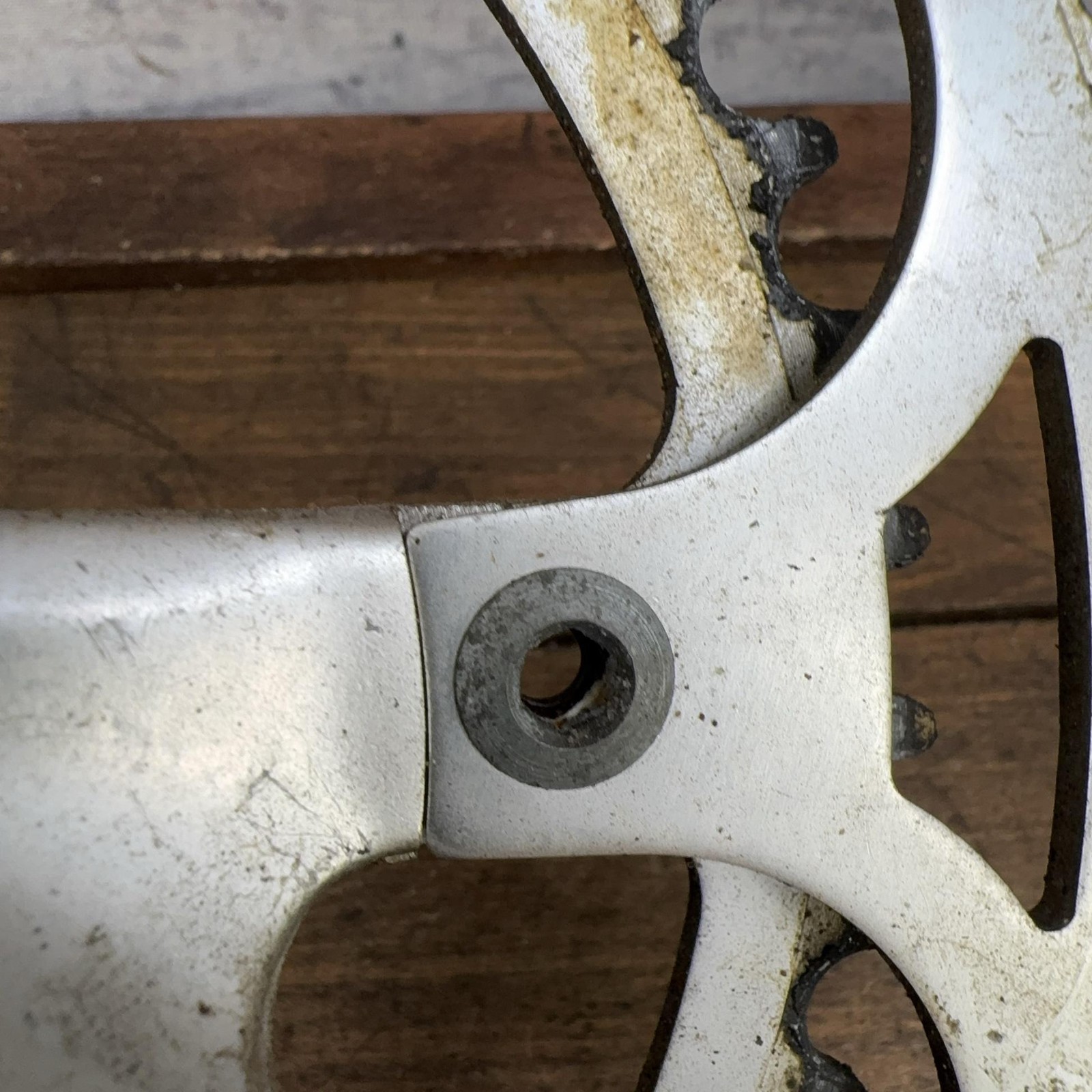 Vintage Stronglight Road Bike Crankset 170mm Double Square Taper Alloy France