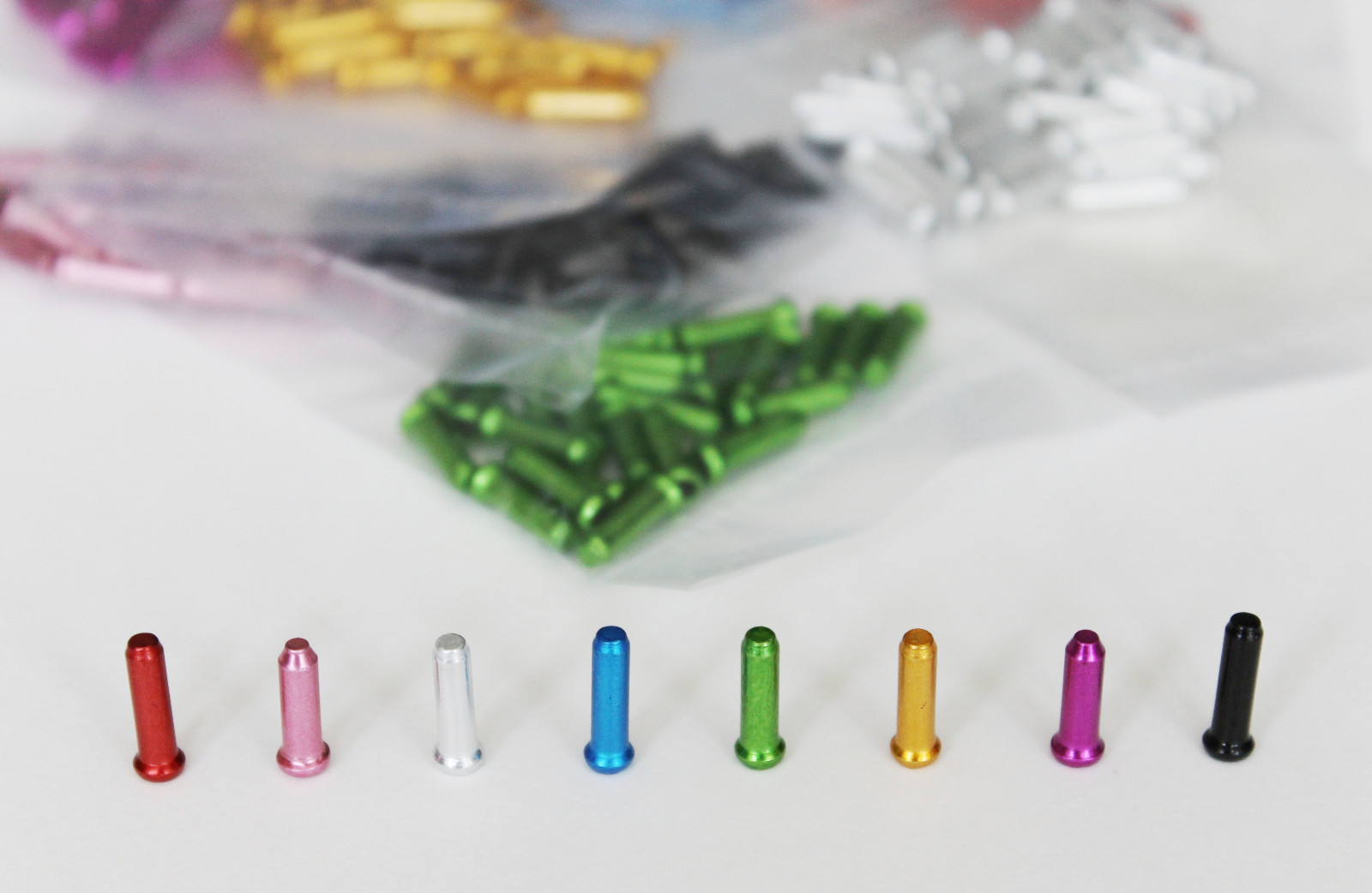 Bicycle Bike Brake Derailleur Shifter Cable End Caps tips crimp 25-100Pcs