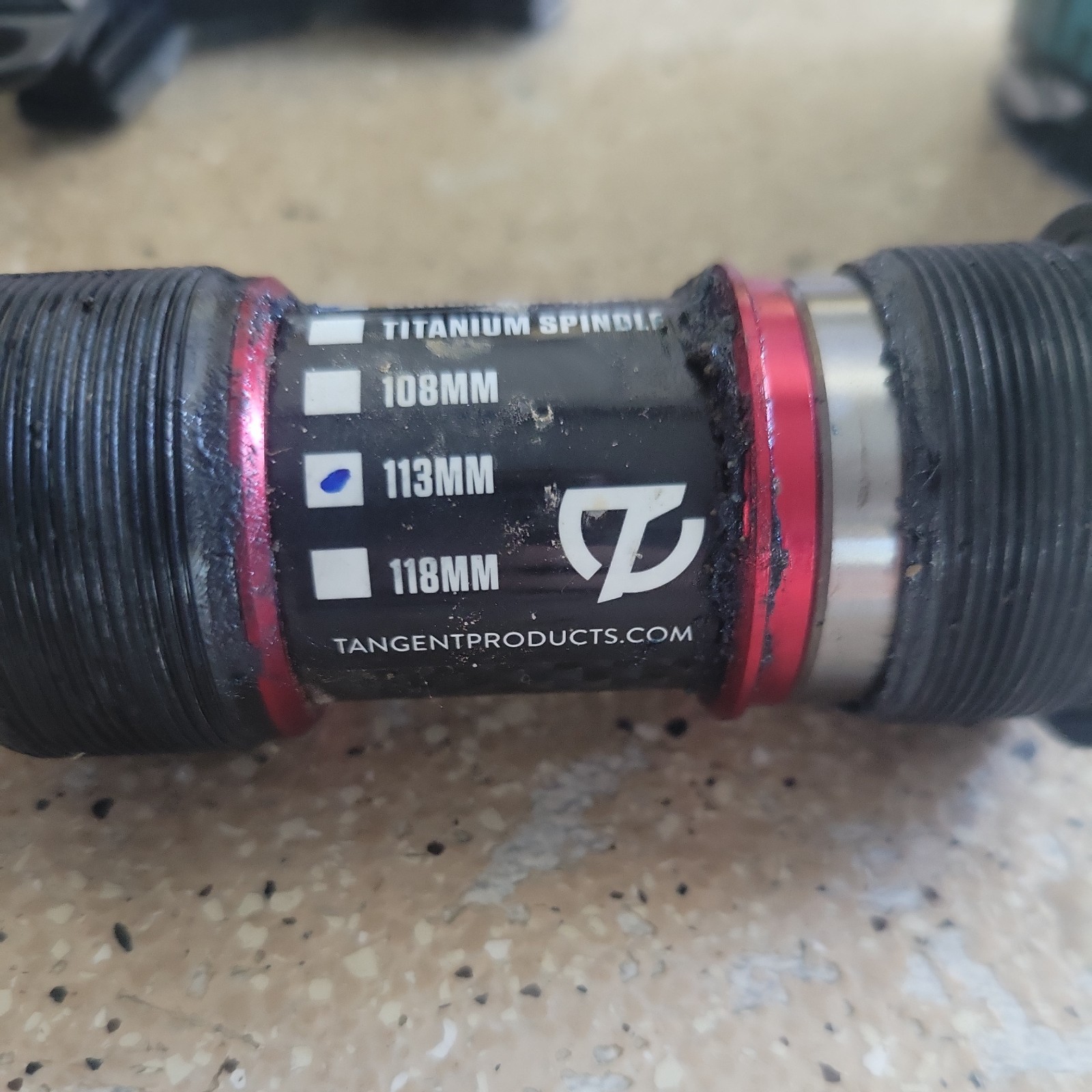 TANGENT TITANIUM SEALED SQUARE TAPER EURO BB 113MM