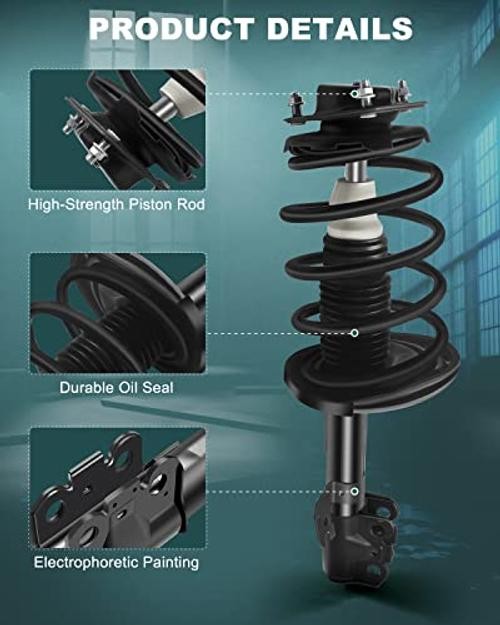 Strut Spring Assembly Front and Rear Pair Shock Front and Rear Complete Struts