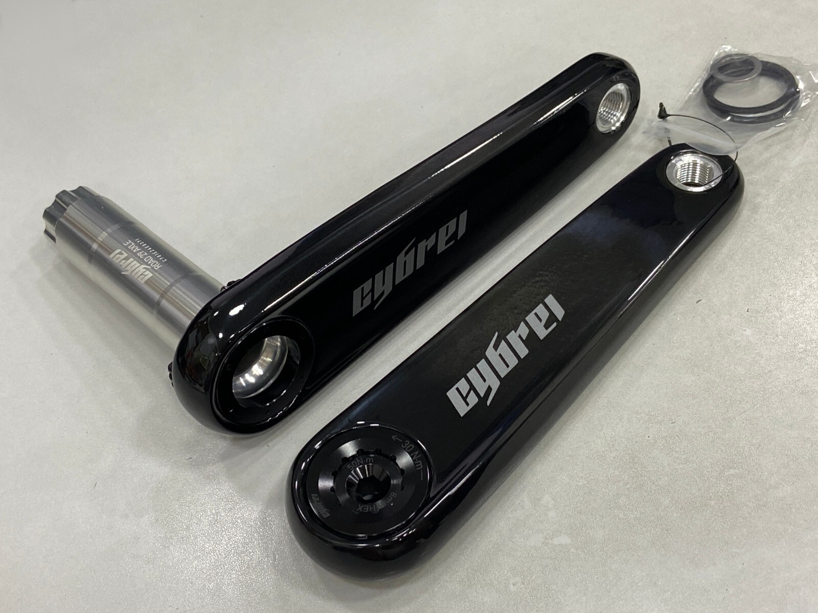 Cybrei Road Carbon Crank Arm DUB (Cinch) Black , 165mm/170mm