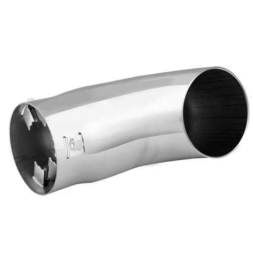 Exhaust Tip, 2.5-3 inch inlet adjustable,Fit 2.5»/2.75»/3» Outer Sliver