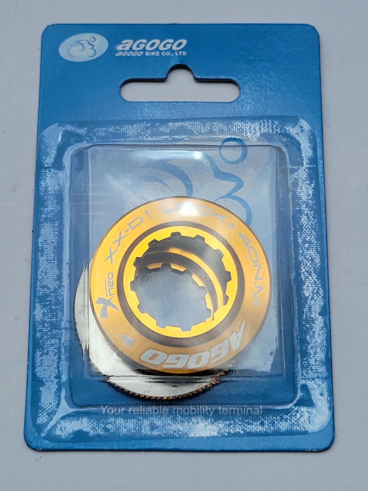 Alloy centerlock rotor lock rings Agogo anodized