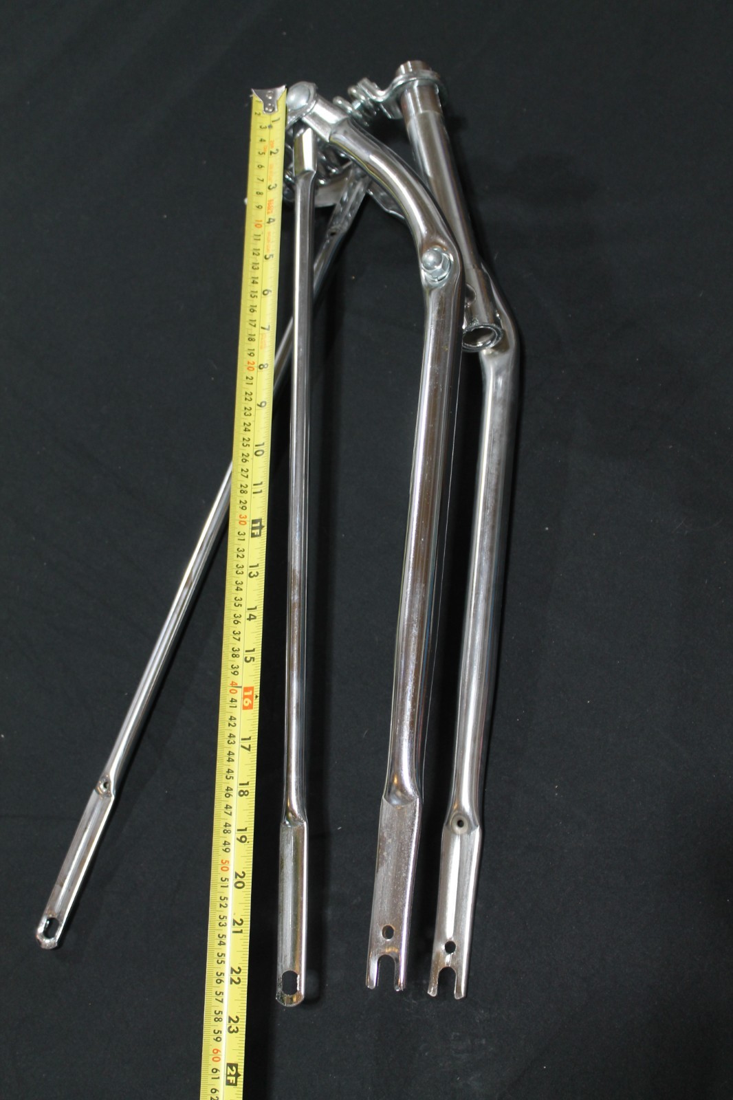 Vintage Chrome Springer Bicycle Front Fork Suspension Assembly Chopper Cruiser