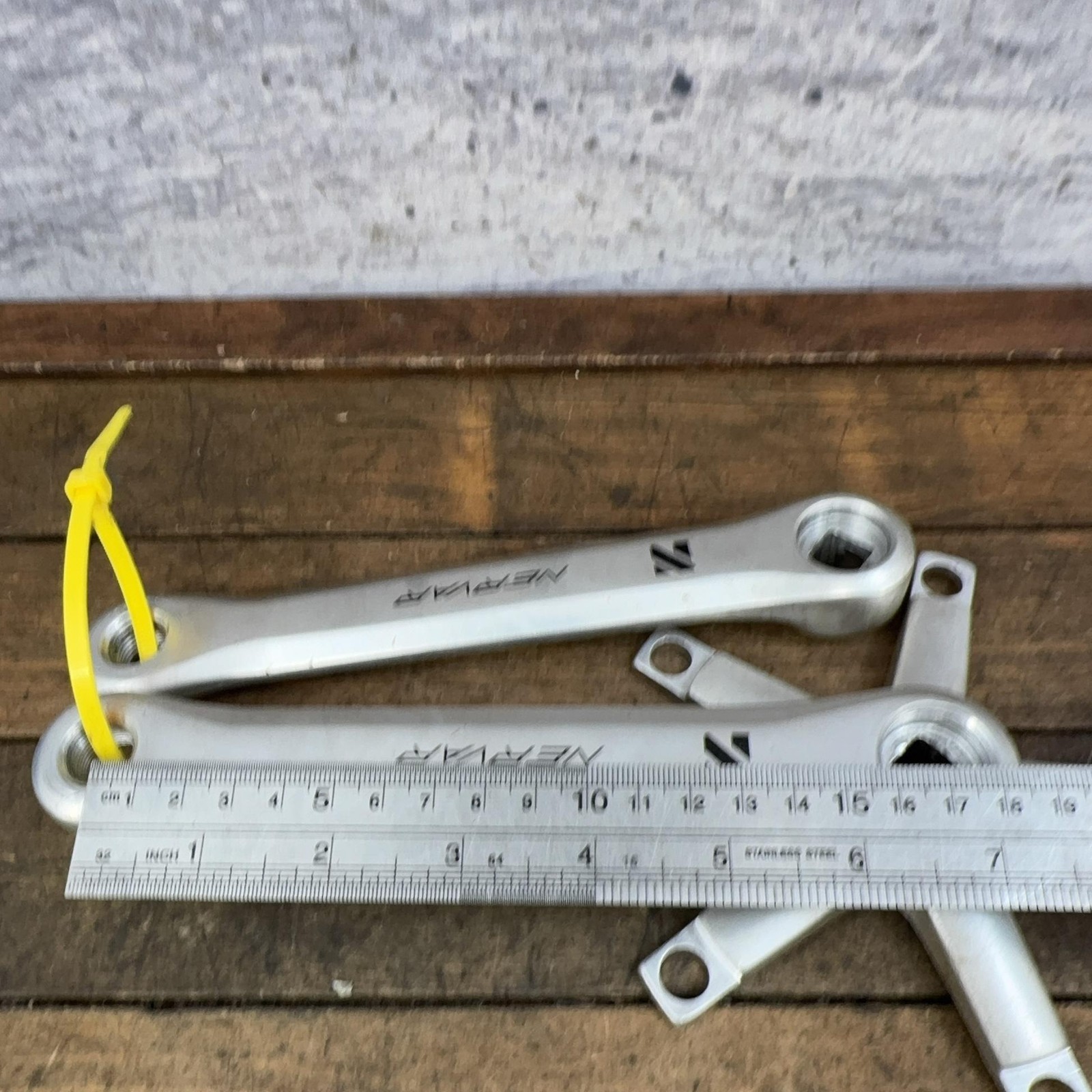 Vintage Nervar Crank Set 170 Mm 122 BCD NOS 9/16 Square Taper France Bike 80s