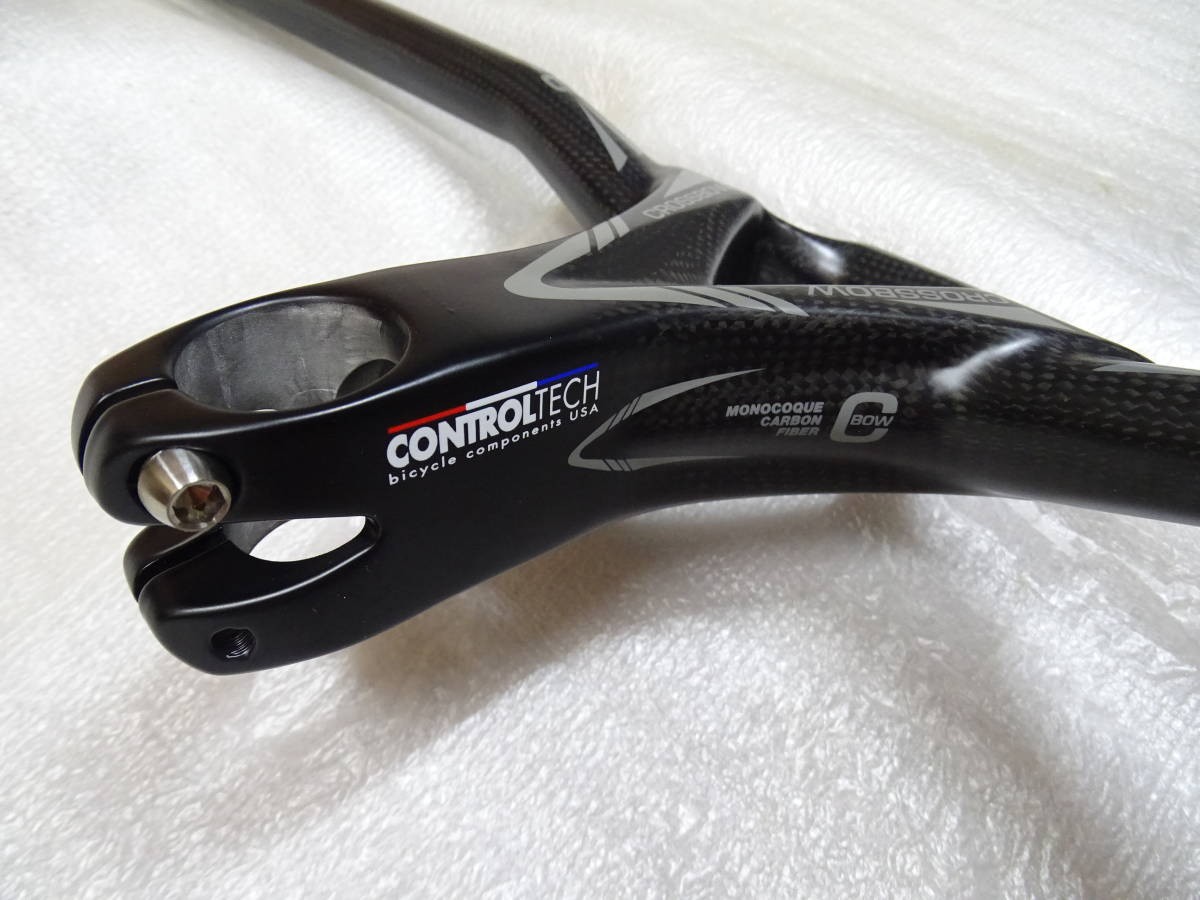 NEW CONTROLTECH CROSSBOW CARBON INTEGRATED FLAT BAR HANDLEBAR 640x100mm 3K 376g