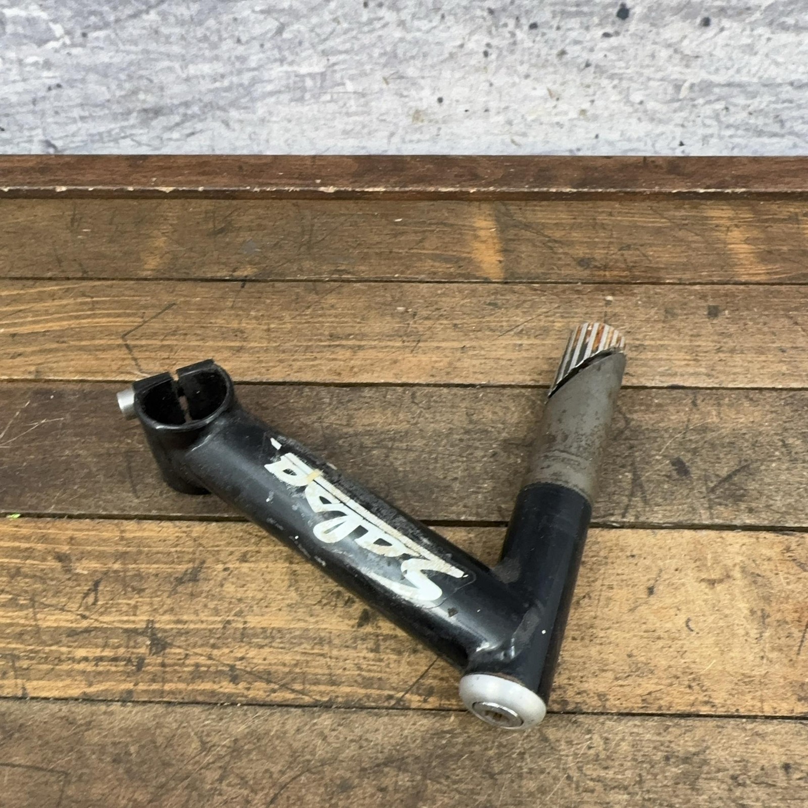 Vintage Salsa Quill Stem 25.4 Clamp Black Steel 130 mm Drop 22.2 1″