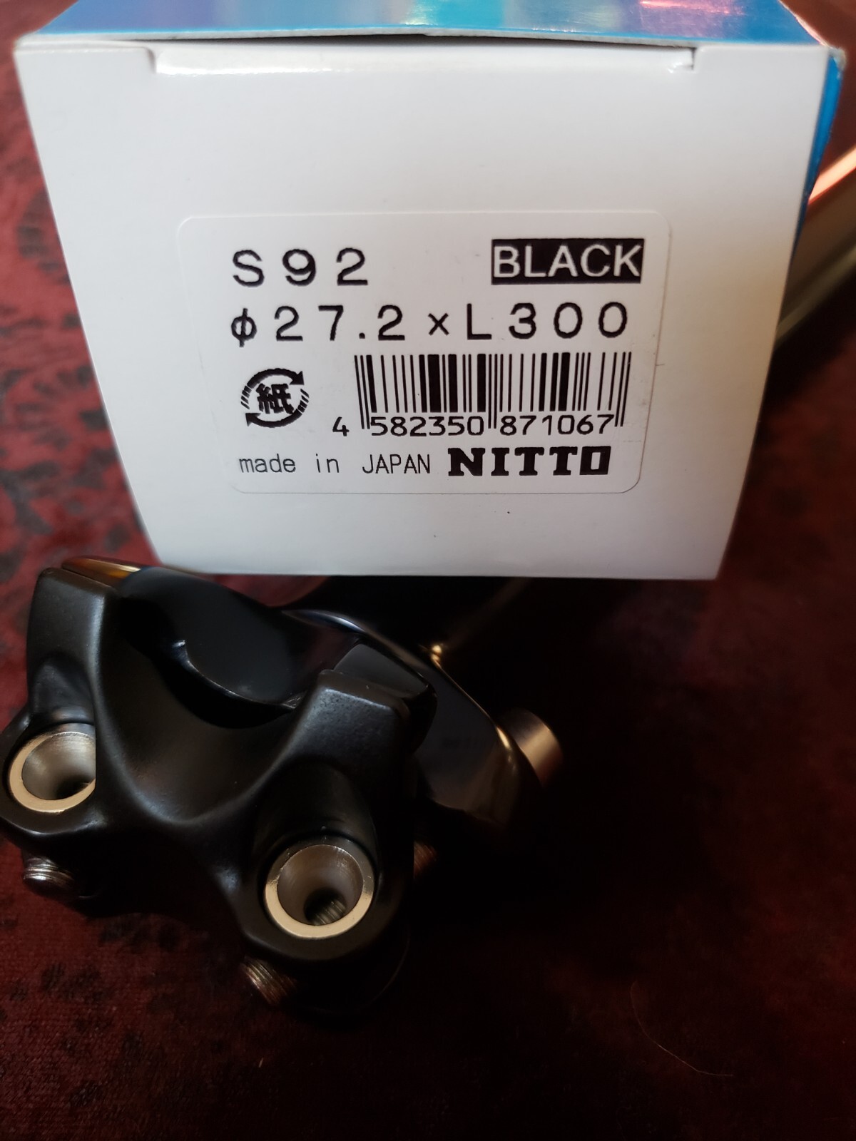 Nitto S-92 Seatpost 27.2 x 300mm 0° Offset Black