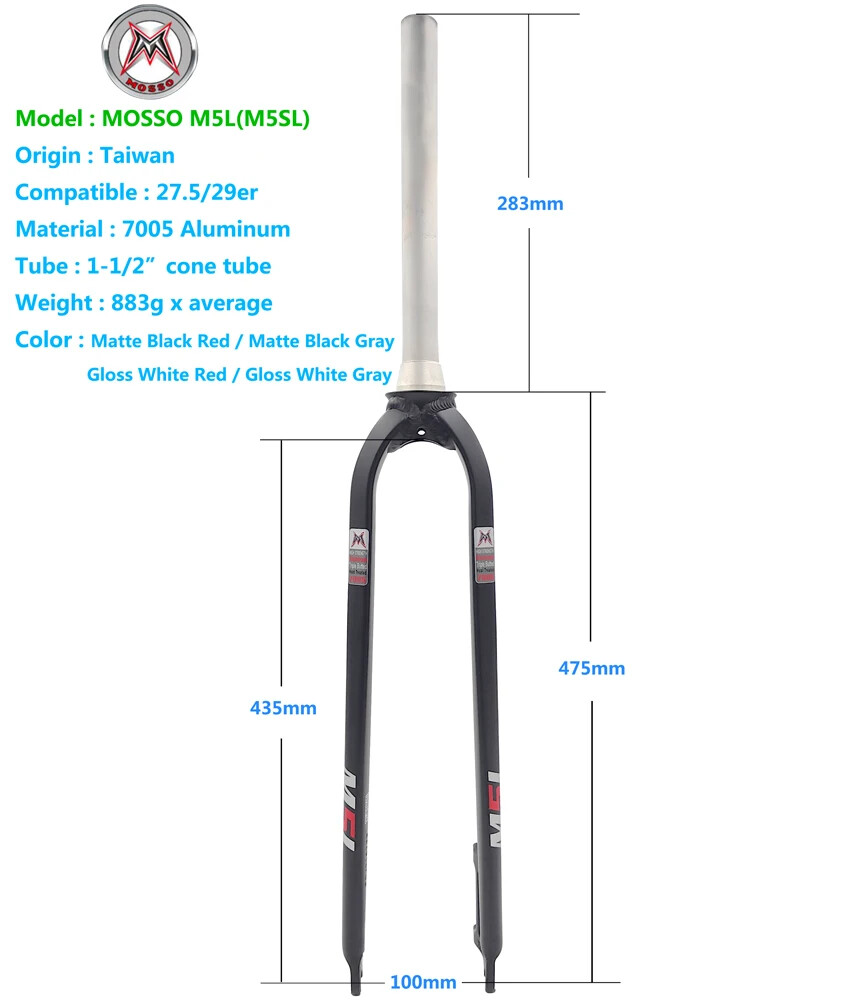 27.5 29 er Road MTB bicycle Fork Cone tapered Fork Mountain Different to M5 M6