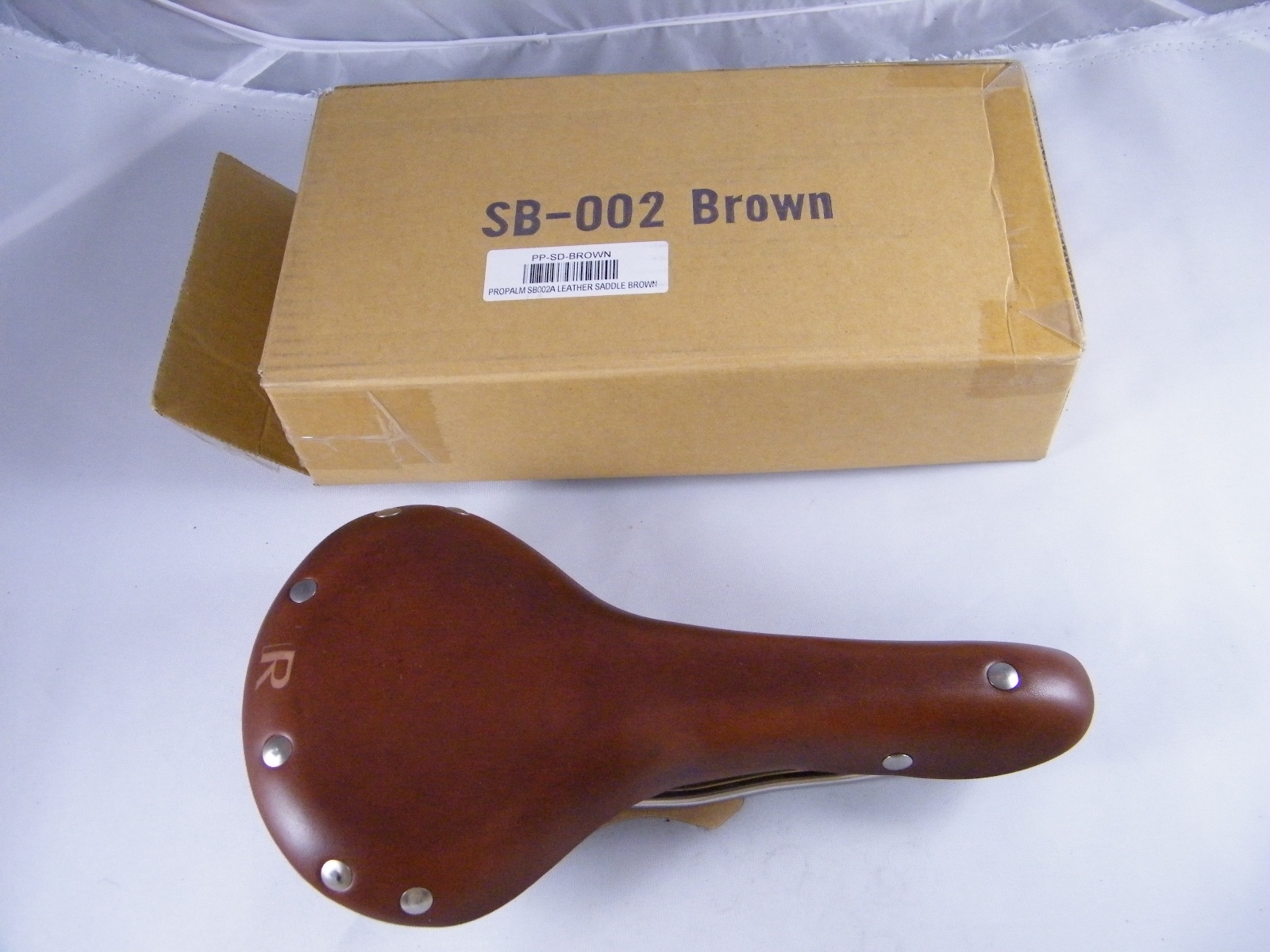 NEW PROPALM BROWN LEATHER SADDLE SEAT SB002A, PP-SD-BROWN