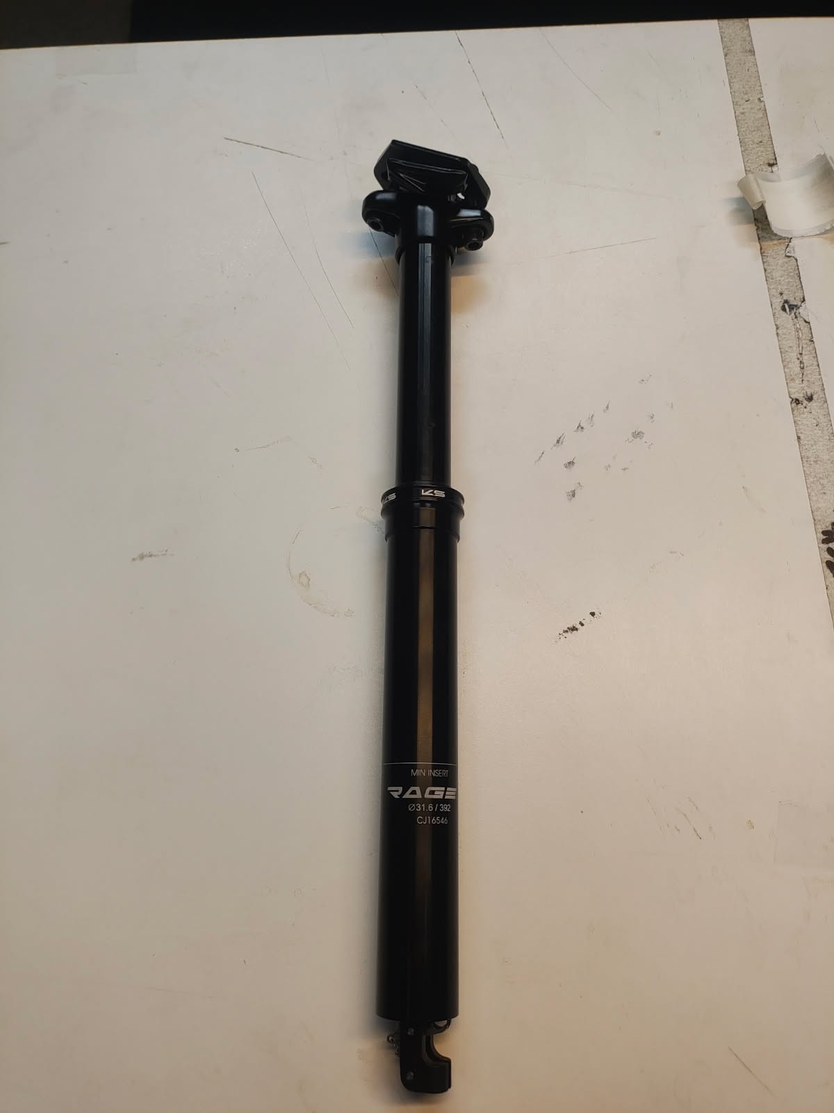 2025 KS Rage-i Dropper Seatpost – 31.6mm, 170mm & 125mm, Black ( 495 & 392 )