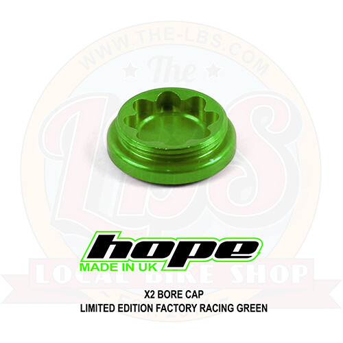Hope Tech 3/Tech 4 X2 Brake Limited Edition Factory Racing Green Bore Cap – New
