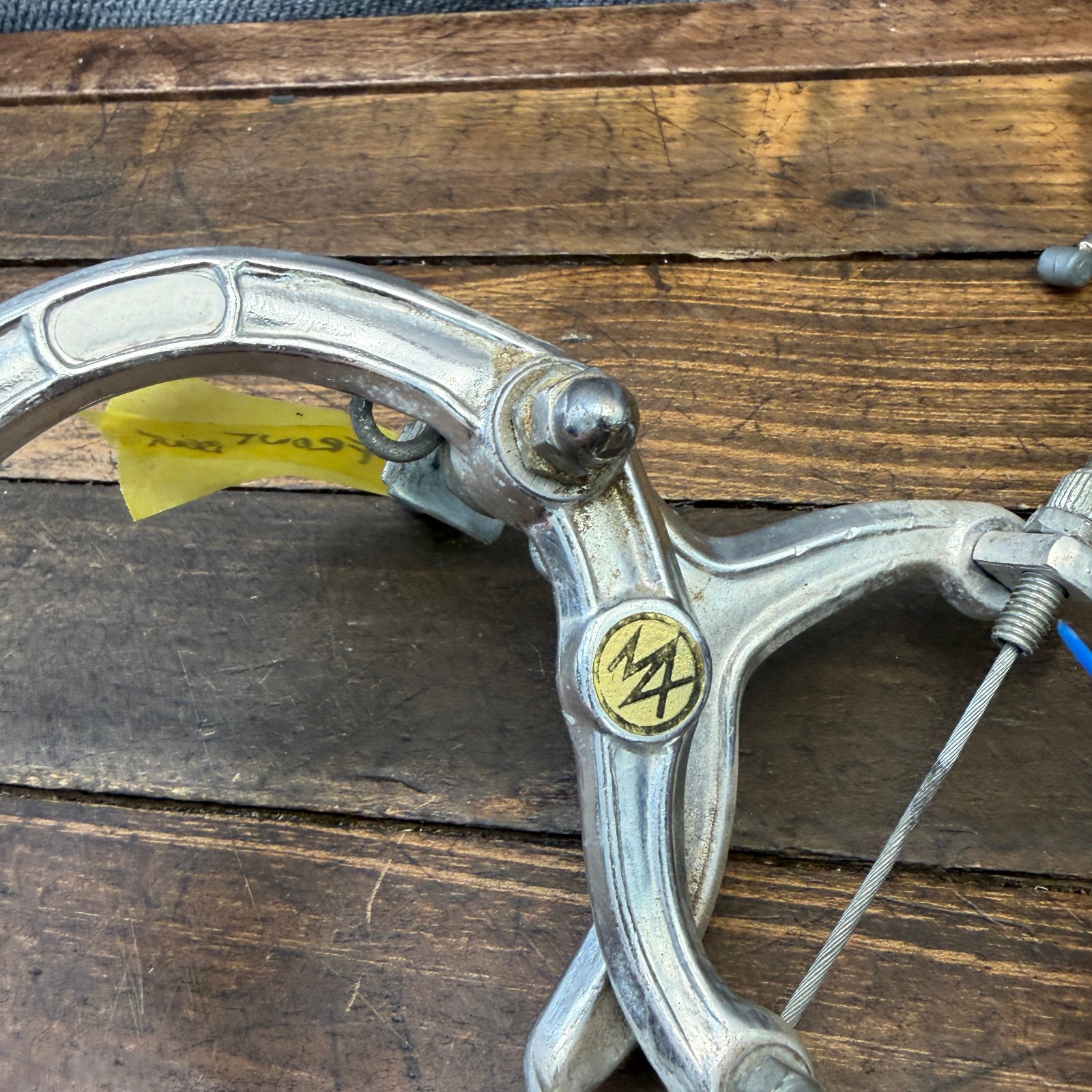 Vintage MX BMX Caliper Brake Set 1000 1000A Silver Old School Front Rear 80s