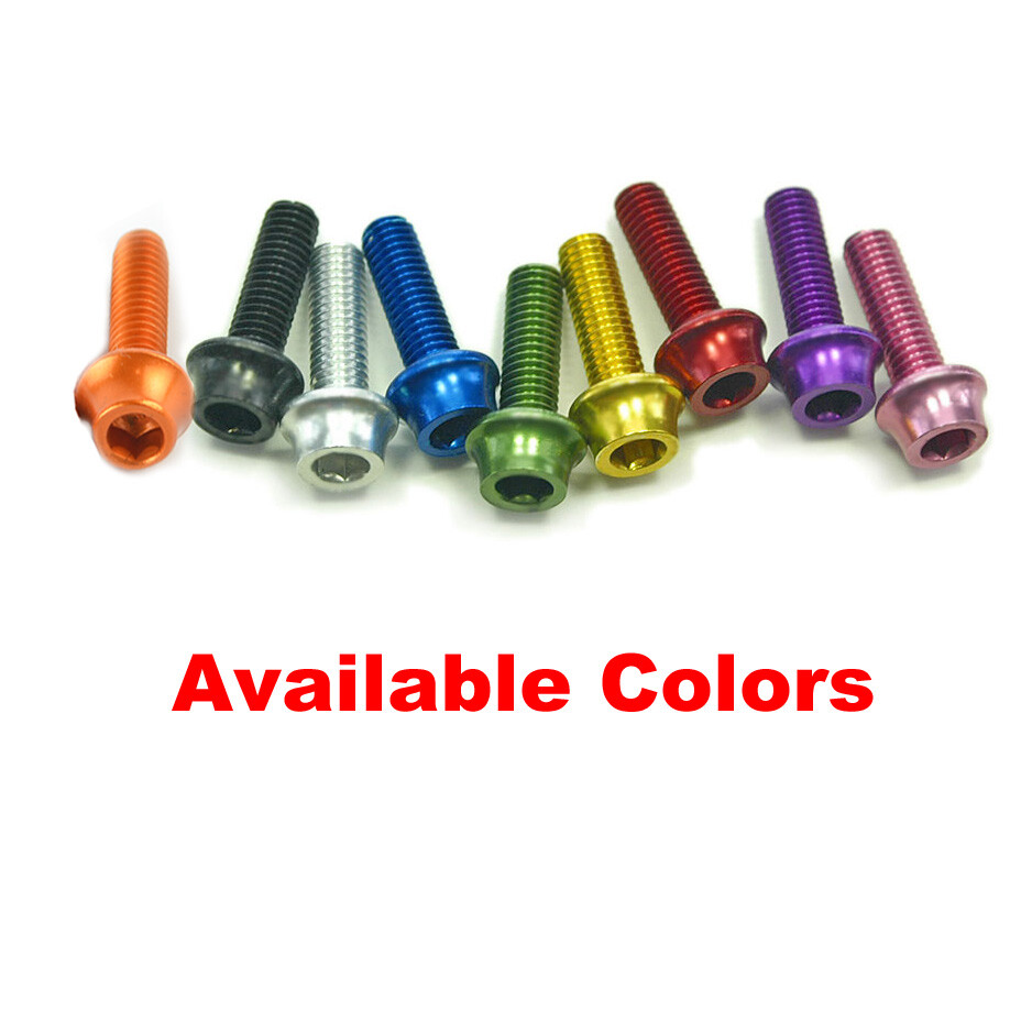 OMNI Racer WORLDS LIGHTEST Alloy Bottle Cage Bolts Set: 4-M5x15mm, 1.2g each!!