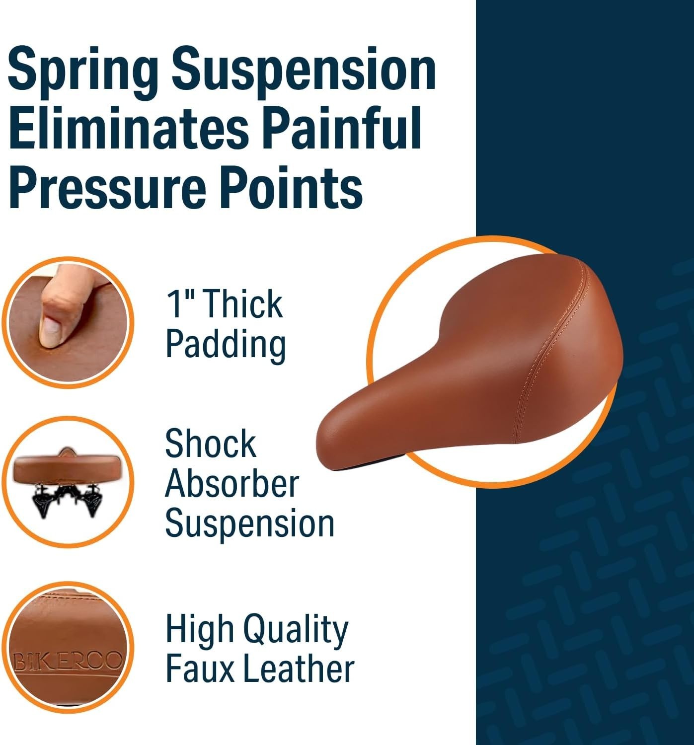 Universal Fit Wide Cruiser Saddle – Faux Leather Comfort Seat for Upgraded Rides