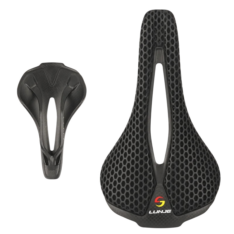 159g 3D Printed Bicycle Saddle Carbon Hollow Comfortable Breathable Bike Seat