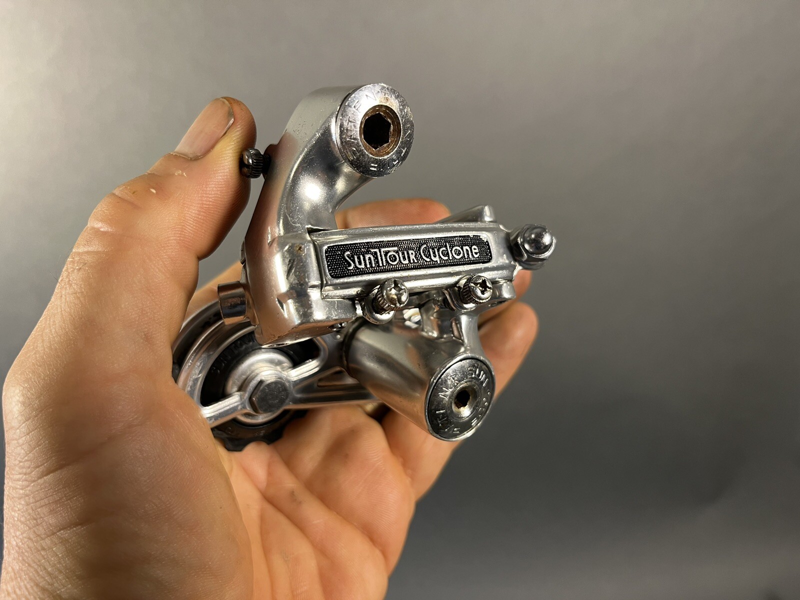 Vintage Suntour Cyclone Rear Derailleur Long Cage 70s 80s Japan Race. CLEAN
